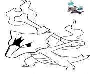 Coloriage pokemon marowak alola ossatueur